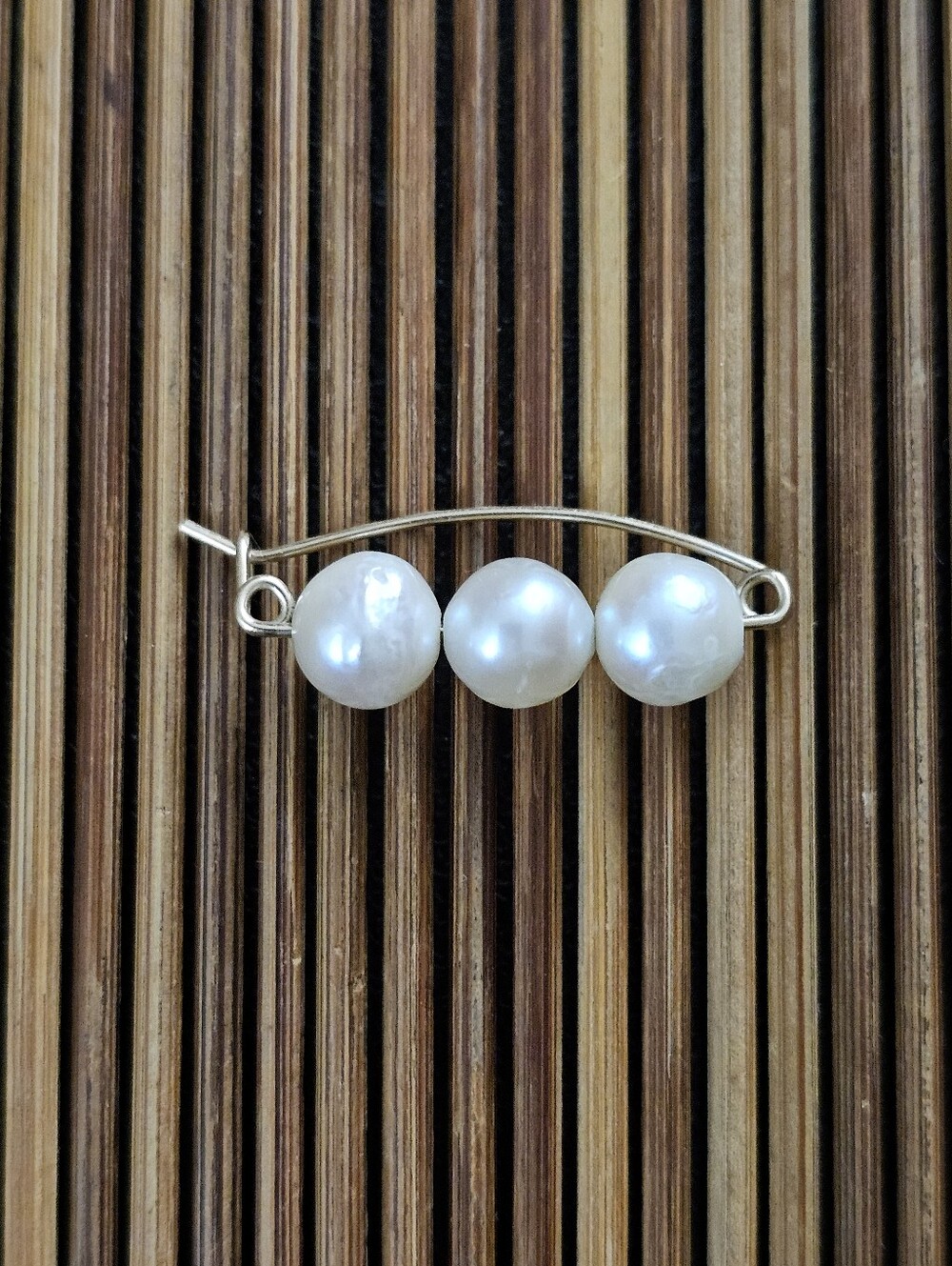 14k Pearl Yellow Gold Pin,brooch (Vintage)